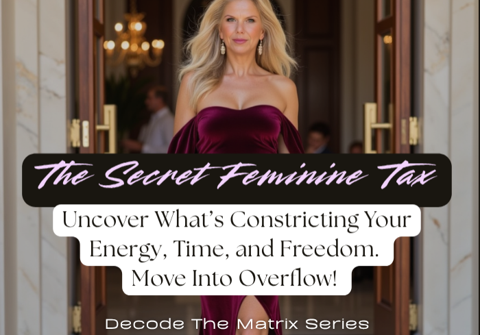 The Secret Feminine Tax. Move From Constriction To Overflow.
